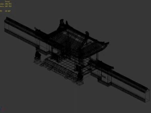 chang an city - police yamen 11 3D Model