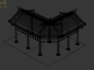 chang an city - medical hall corridor 11 3D Model
