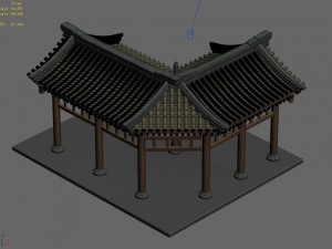 chang an city - medical hall corridor 11 Modello 3D