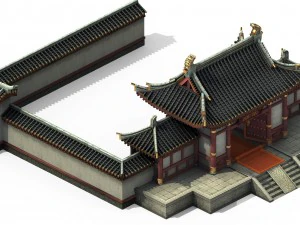ciudad de chang an - casa 11 Modelo 3D
