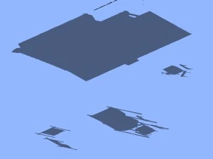 china tang dynasty - fisherman house 01 3D Model