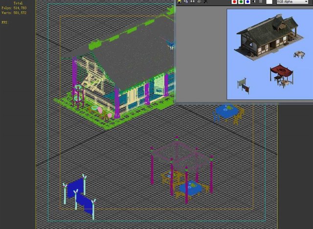 zhubian building - pier 01 Model 3D .c4d .max .obj .3ds .fbx .stl .blend 