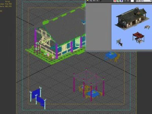 Zhubian-gebouw - pier 01 3D Model