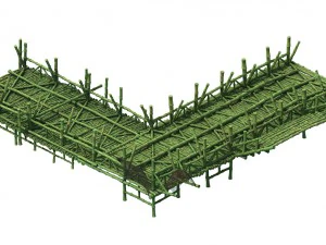 zhubian building - pier 01 3D Model