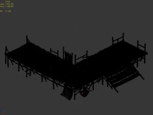 zhubian building - pier 01 3D Model