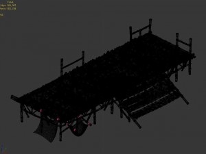 bamboo building - pier 02 3D 모델