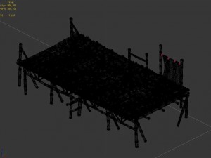 bamboo building - pier 03 Modèle 3D