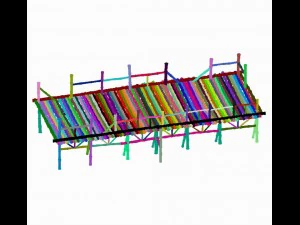 bamboo building - pier 04 3D Model