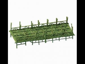 bamboo building - pier 04 3D मॉडल