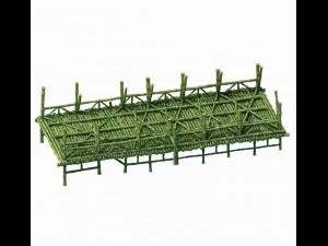 bamboo building - pier 04 3D Model