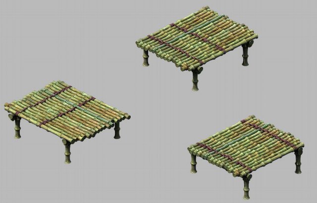 bamboo bridge 01 Modelo 3D .c4d .max .obj .3ds .fbx .stl .blend 