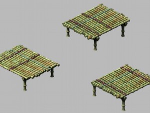 bamboo bridge 01 3D 模型