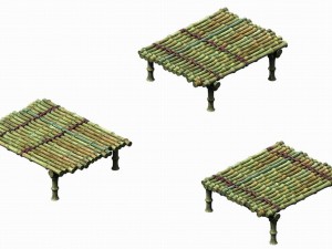 bamboo bridge 01 Modelo 3D
