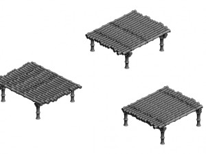 bamboo bridge 01 Modelo 3D