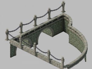 the main city - the river fence 2 3D 모델