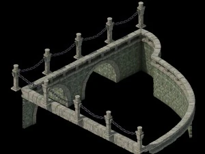 the main city - the river fence 2 3D Model