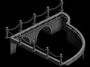 the main city - the river fence 2 3D Model