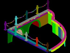 the main city - the river fence 2 3D Model