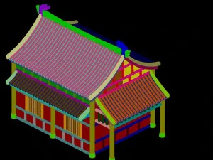 main city building - house 2701 3D Model