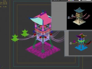 main city inn - tower 02 3Dモデル