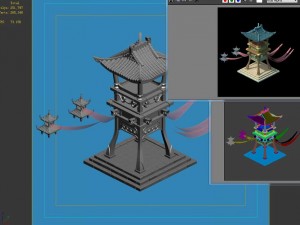main city inn - tower 02 3Dモデル