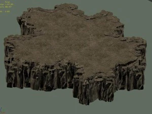 3d with the pixel - the cliff 02 3D Model