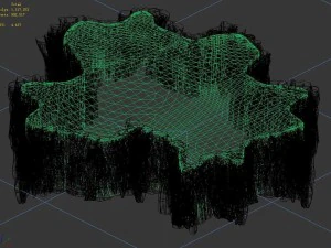 3d with the pixel - the cliff 02 3D Model