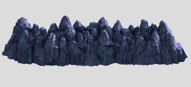 3d illustration - cliff stones 02 3D Model .c4d .max .obj .3ds .fbx .stl .blend 