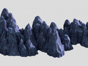 3d map with - stones 04 3D Model