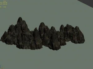 3D карта з камінням 04 3D Модель