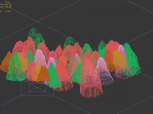 3d map with - stones 04 Modelo 3D