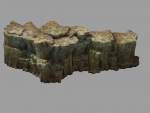 snow white - precipice 01 3D 모델