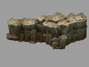 snow white - precipice 01 3D 模型