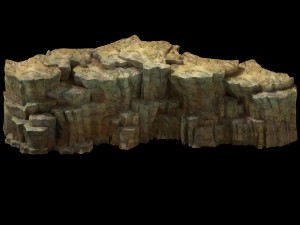 snow white - cliffs 02 Modelo 3D