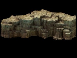snow white - cliffs 02 Modelo 3D
