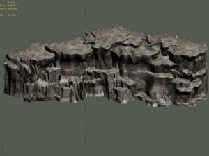 snow white - cliffs 02 Modelo 3D