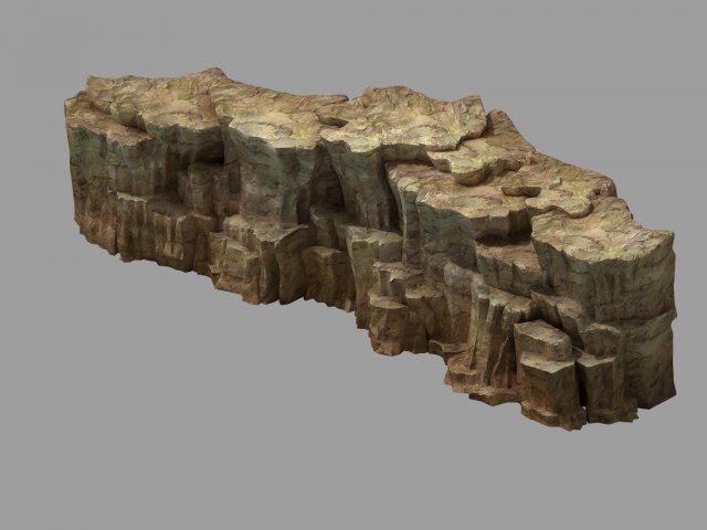 snow white - cliffs 04 Model 3D .c4d .max .obj .3ds .fbx .stl .blend 