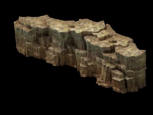 snow white - cliffs 04 Model 3D