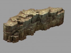 snow white - cliffs 04 Model 3D