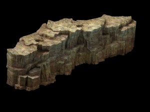 snow white - cliffs 04 Model 3D