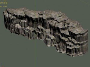 snow white - cliffs 04 Model 3D