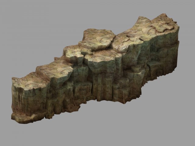snow white - precipice 05 3D Модель .c4d .max .obj .3ds .fbx .stl .blend 