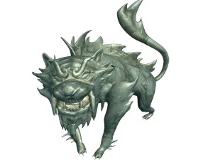 gang indoor - feng shui matrix - white tiger stone 3D Model