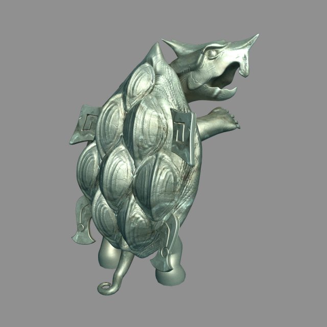 gang indoor - feng shui array - basalt stone 3D 模型 .c4d .max .obj .3ds .fbx .stl .blend 
