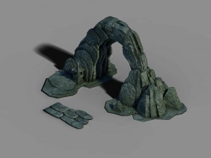 gangs demon gang - stone arch 3D Model