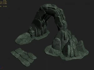 gangs demon gang - stone arch 3D Model