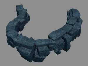 gangs demon - cliff 01 3D Model