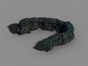 gangs demon - cliff 01 3D Model