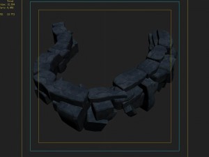 gangs demon - cliff 01 3D Model