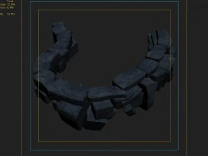 gangs demon - cliff 01 3D Model